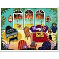 Herbert Hofer 'Beach House' Signed Unframed Canvas
