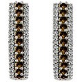 14k Gold 1ct TDW Champagne Diamond Earrings (I-J, I2)