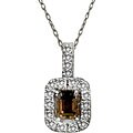 14k Gold 1/2ct TDW Champagne Diamond Necklace (I2, I-J)