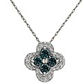 14k Gold 1/2ct TDW Blue/ White Diamond Necklace (I-J, I2)