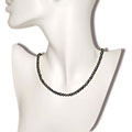 Cultured Black Freshwater Pearl Necklace (4-5mm)