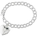 Sterling Silver Heart Locket Bracelet