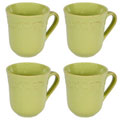 Imperio Collection Green 4-Piece Mug Set