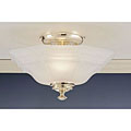 Devonshire Polished Brass Semi-Flushed Fixture