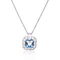 Sterling Silver Genuine Multi-topaz Necklace