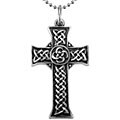 Pewter Celtic Cross Pendant Necklace