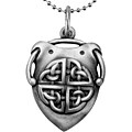 Pewter Celtic Shield of Destiny Pendant Necklace