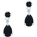 Sterling Silver Sapphire Teardrop Earrings