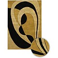 Hand-knotted Dharma Wool Rug (2'6 x 7'6)