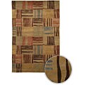 Hand-knotted Dharma Wool Rug (5' x 7'6)