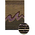 Hand-knotted Dharma Wool Rug (2'6 x 7'6)