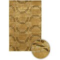 Hand-knotted Dharma Wool Rug (5' x 7'6)