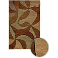 Hand-knotted Dharma Wool Rug (2'6 x 7'6)