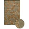 Hand-knotted Dharma Wool Rug (2'6 x 7'6)