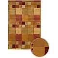 Hand-knotted Contemporary Dharma Wool Rug (2'6 x 7'6)