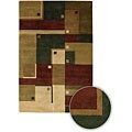 Hand-knotted Dharma Wool Rug (2'6 x 7'6)