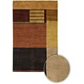 Hand-knotted Dharma Wool Rug (5' x 7'6)