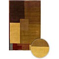 Hand-knotted Dharma Wool Rug (5' x 7'6)