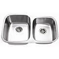 Fontaine Stainless Steel Double Bowl Offset Sink