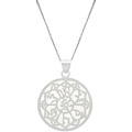 Sterling Silver Mother of Pearl Medallion Necklace