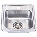 Fontaine Stainless Top Mount Single Bowl Sink