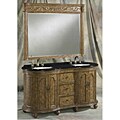 Sylvania Double Sink Granite Top Bathroom Vanity & Mirror