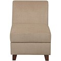 Clayton Customizable Armless Microfiber Chair