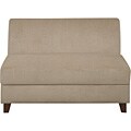Clayton Customizable Armless Microfiber Loveseat