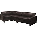Clayton Vinyl Long Corner Sofa Combination