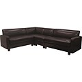 Clayton Vinyl Long Corner Customizable Combination Sofa