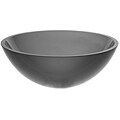 14-inch Frosted Charcoal Glass Vessel Sink