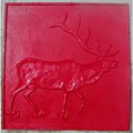 Decorative Elk Concrete Stamp
