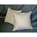 Stonesuede White Decorative Throw Pillows (Set of 2)