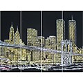 Brooklyn Bridge Black Wall Mirror