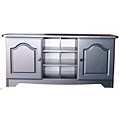 Black Cubby Bench With Doors