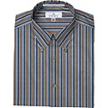 Enro Men's Non-iron Long-sleeve Striped Sport Shirt