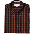 Enro Non-iron Long-sleeve Red Sport Shirt