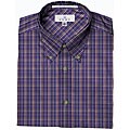 Enro Men's Non-iron Long-sleeve Bordeaux Sport Shirt