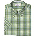 Enro Men's Non-iron Short-sleeve Plaid Sport Shirt