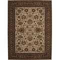 Machine-made Premiere Collection Ivory Rug (5'5 x 8')