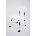 Collapsible White Bath Chair
