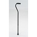 Offset Black Aluminum Cane
