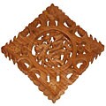 Camphor Wood 'Happiness Symbol' Wall Art