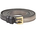 Prada Women's Two Tone Grey Leather Skinny Belt