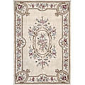 Hand-tufted Ivory Wool Garden Rug (8' x 11')