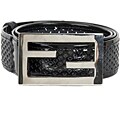 Fendi Women's Black Cutout Patent Leather Belt