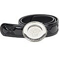 Versace Women's Patent Leather Round Logo Belt