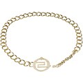 Versace Women's Gold Round Buckle Chain Link Belt