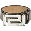 Versace Women's Leather Mirror Buckle Belt