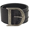 Dior Women's Cracked Leather 'D' Logo 'Jeanne' Belt